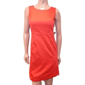 NEW Alfred Sung Sleeveless Sheath Dress Boat Neck Vback Pockets Womens Size 4